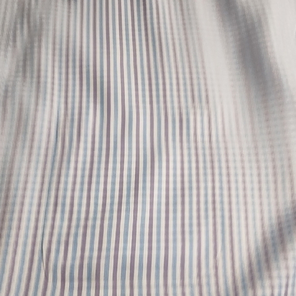 Blue Small Plaid Button Down Shirt Tall Gold Label - Picture 8 of 13